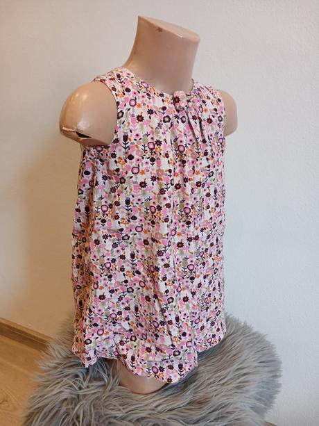 Dievčenské vzorované menčestrové šaty s kvietkami, h&m,98