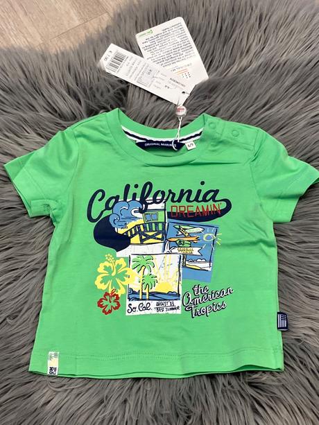 Chlapčenské tričko s potlačou a nápismi (6-9 mes.), original marines,68 / 74