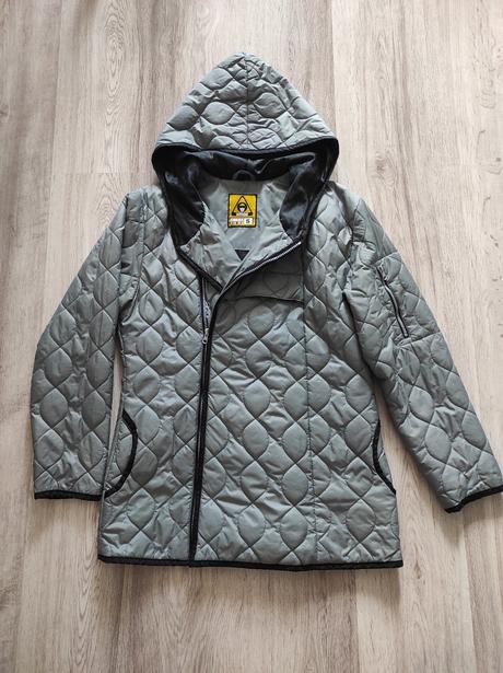 Šedá prechodná bunda, s