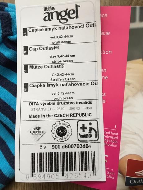 Čiapka outlast, little angel®,80