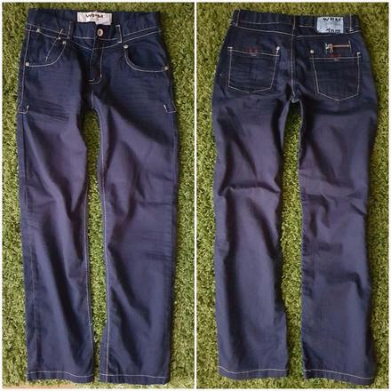 Talianske tmavomodré bootcut rifle 36tky, 36