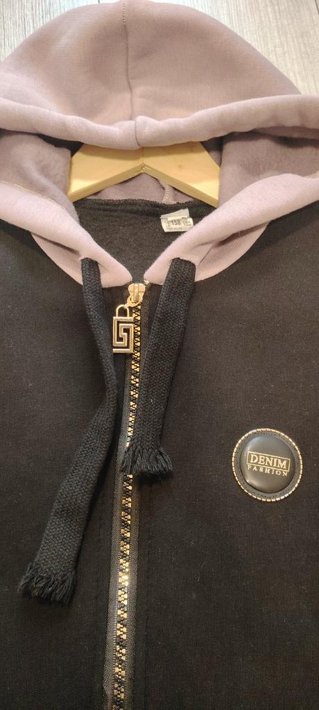 Predĺžená teplá mikina, 158