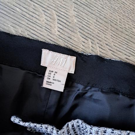 Strieborné nohavice, h&m,m