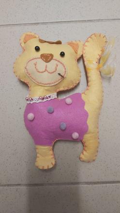 Hračka mačička látková ručná práca,