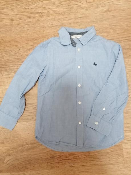 Košeľa modra, h&m,116