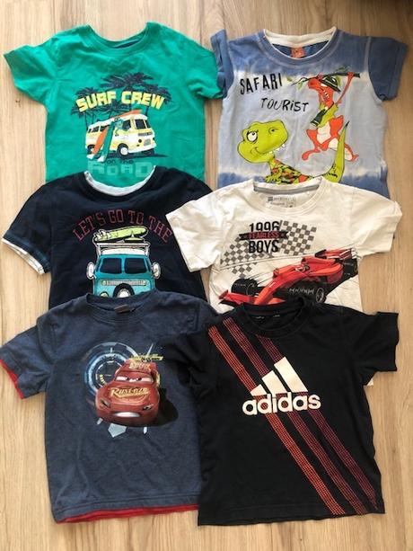 Chlapčenské tričká 6 ks, 110