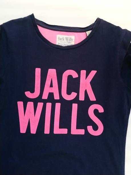 Dámsky tmavo fialový bavlnený top, jack wills, s