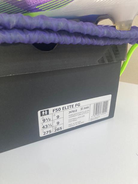 Adidas f50 elite 43 1/3 fg, adidas,43