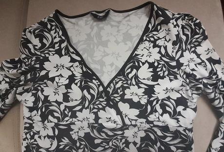 Čierno-biele tričko f&f, f&f,46