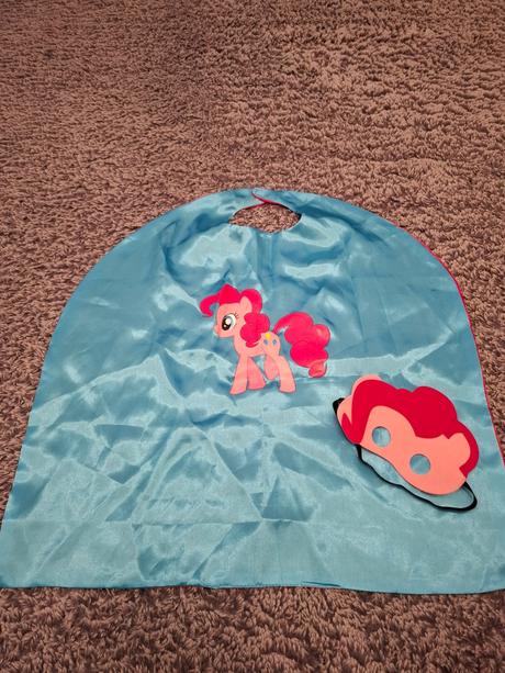 Plášť s maskou my little pony, 