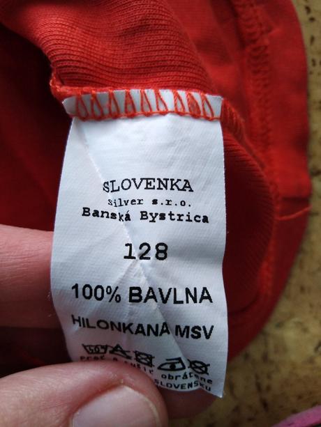 Tričko, slovenka,128
