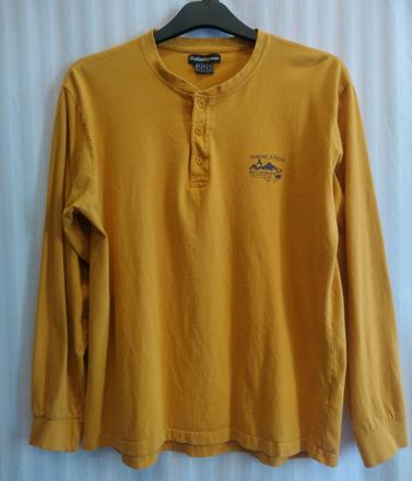 Pánske okrové tričko, atlas, l, l