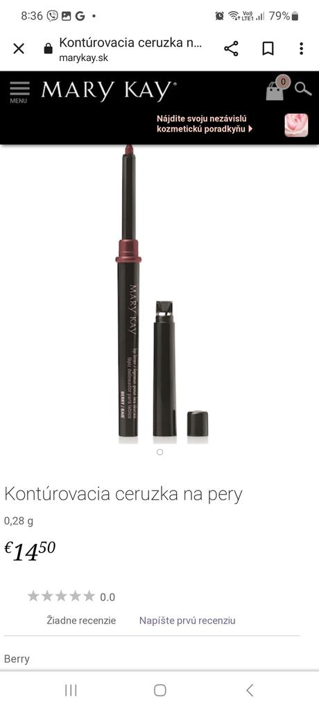 Mary kay rúž+ kontúrka, 