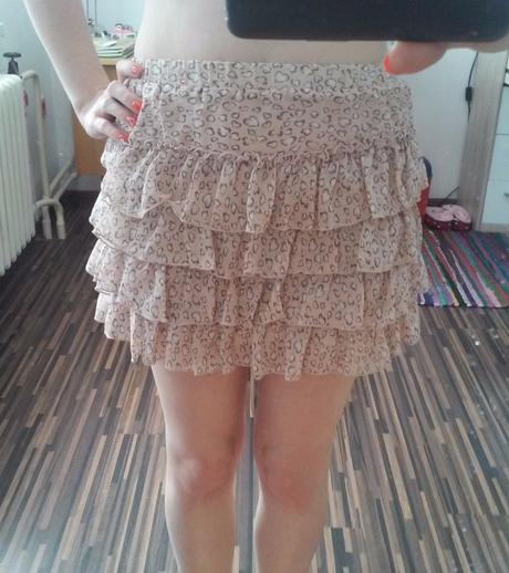 Suknička so srdiečkami, fishbone,s