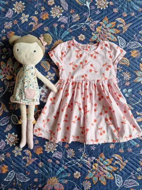 Letné šaty- čerešne, george,80