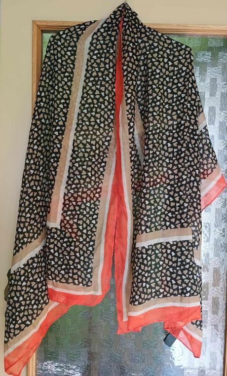 Šal s potlačou 195x80 cm, tchibo