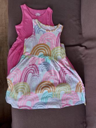 Letné šatočky bez rukávov f&f c.122-128 iba oprat, f&f,122