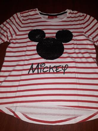 Dievčenské tričko dlhý rukáv 134, disney,134