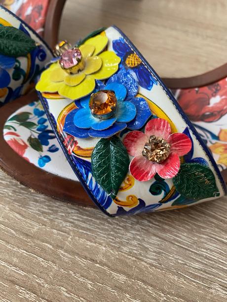 Originál dolce&gabbana majolica sandálky vel.39, dolce&gabbana,39