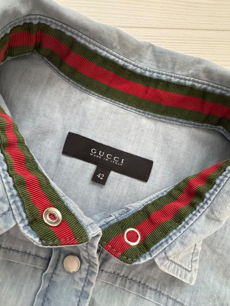 Gucci - denim košeľa, s