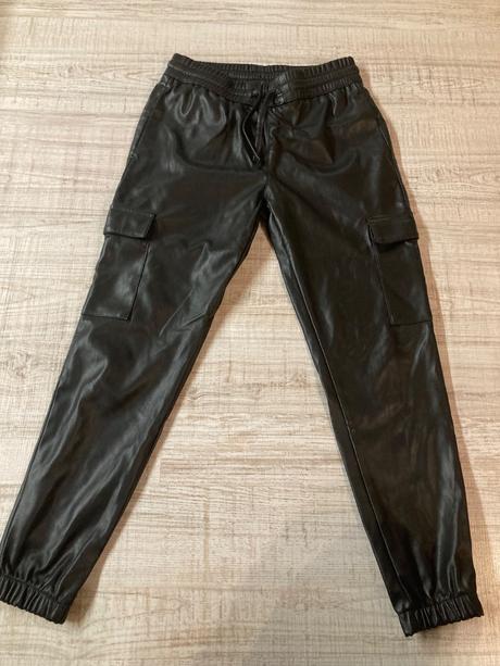 Zateplené kožene nohavice, 152