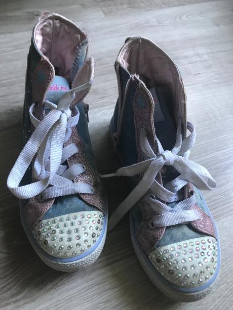 Tenisky vysoké svietielkujuce anjel vel.33, skechers,33