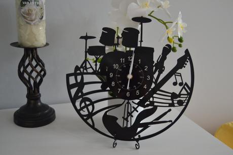 Melody clock rock, dizajnové hodiny z vinylovej lp, 