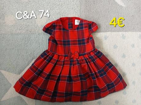 Vianocne karovane saty 74, c&a,74