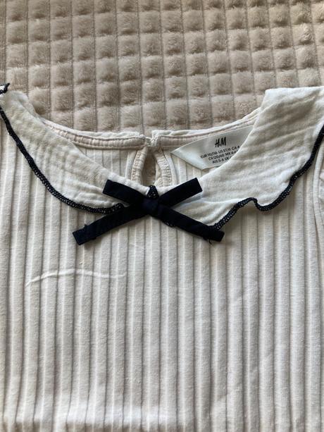 Tričko s mašľou 110/116, h&m,110