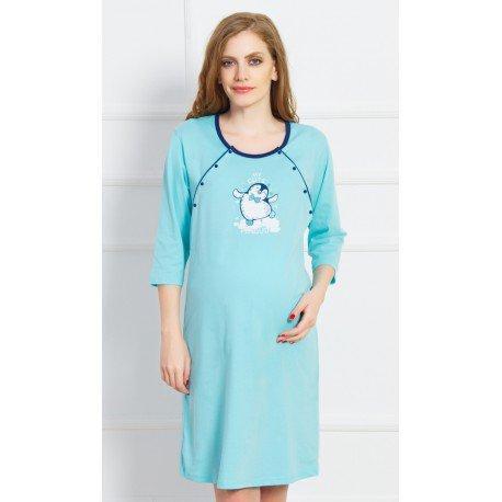 Materská  nočná košeľa na kojenie do pôrodnice, vienetta secret,36 - xxl