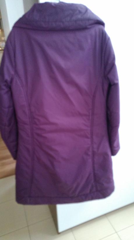 Fialová bunda-kabat, s