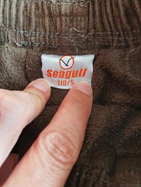 Zateplené menčestrové nohavice č.110, 110