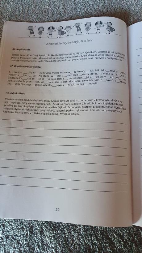 Diktáty pre 2. a 3. ročník  zš, 