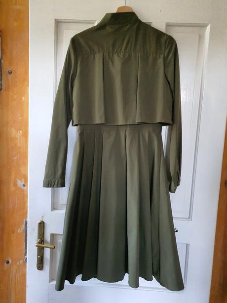 Olivový prechodný plášť, s