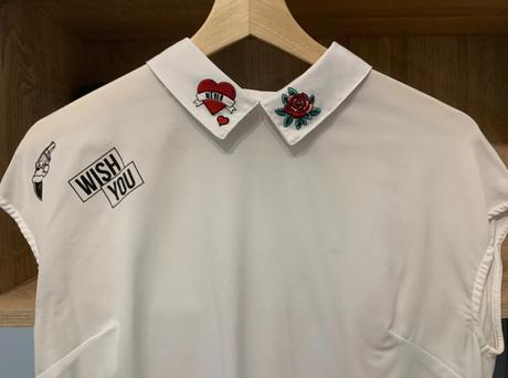 Biela blúzka s ozdobami, mohito,m