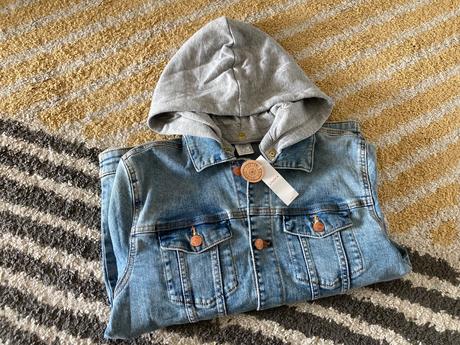 Rifľová bunda s kapucou, lindex,146