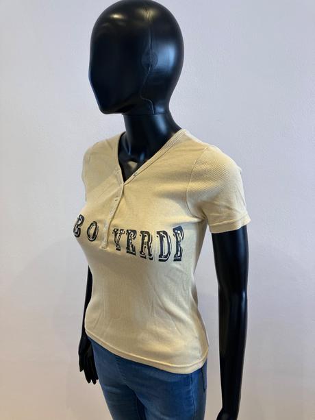 Dámske vrúbkované tričko s nápisom (m), m