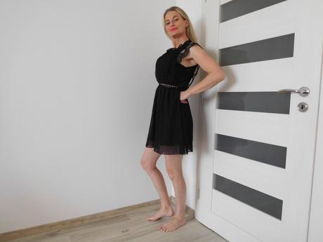 Šaty čierne, dámske 38,v, 36