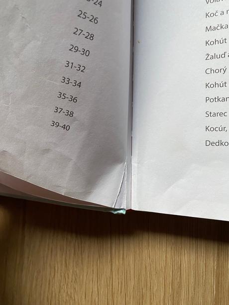 Moja prvá zbierka,  ezopove bájky, 