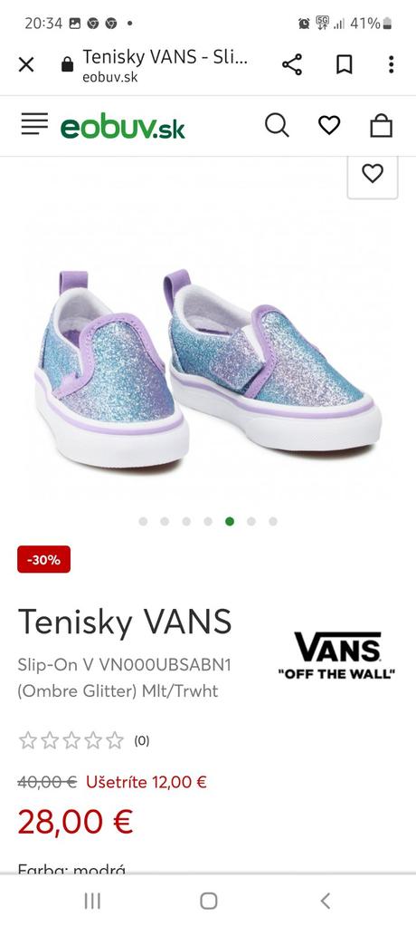Vans tenisky, vans,26