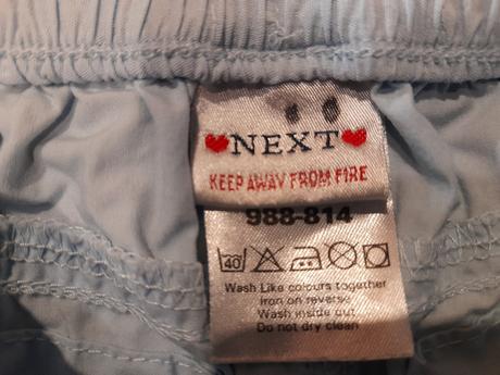 Plátená bledomodrá suknička, next,92