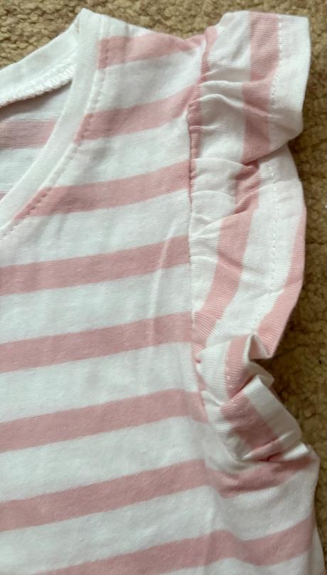 Nenosene krasne volanikove tricko, h&m,92