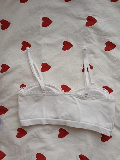 2ks podprsenka bez kostíc,biela a lilac, primark,l