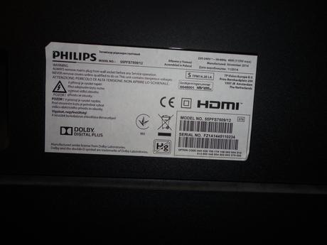 Tv smart led philips - uhlopriečka 140 cm, philips