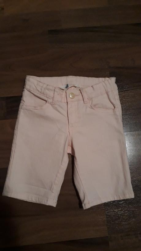 Pevné mierne elastické krátke nohavice, h&m,110