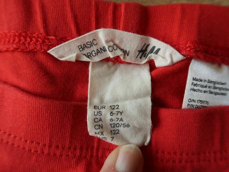 Legíny trojštvrťové h&m 122 (6-7r.) - top stav, h&m,122