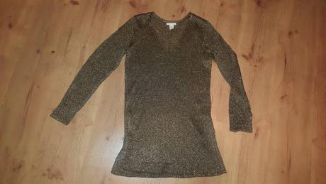 Zlatý sveter, xs, h&m,xs