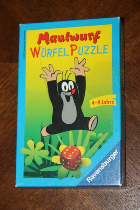 Hra krtko- hoď kockou a skladaj - od 4 rokov,