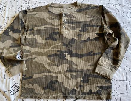 Bavlnená maskáčová mikina - tričko v. 140/146, 146