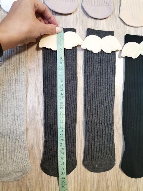 Dievčenské podkolienky s krídlami - 2 veľkosti, 